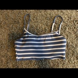 Aerie Ribbed Longline Scoop bikini top